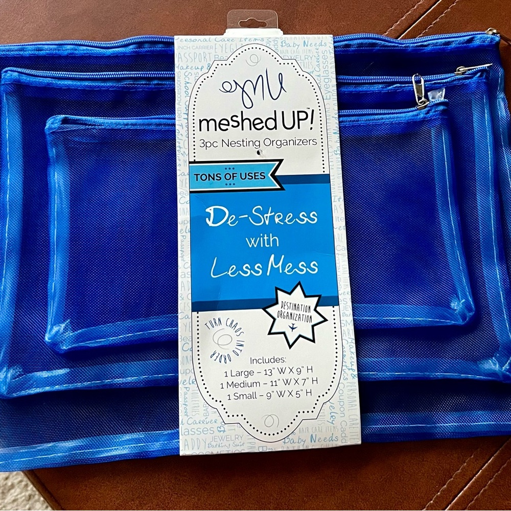 NEW WITH TAGS - Meshed Up 3 Piece Nesting Organizers
